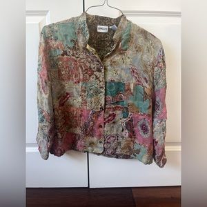 Chico’s patterned blouse